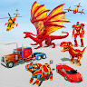 Police Dragon Robot Car Game 's icon