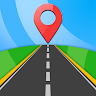 GPS Navigation: Road Map Route 's icon