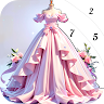 Princess Dress Coloring Game 's icon