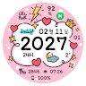 NW089 한글: Digital watch face 's icon